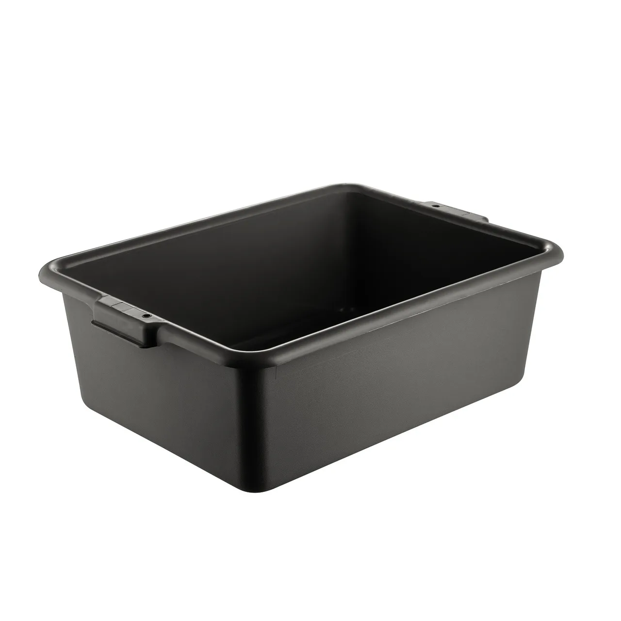 CAC China BTDB-7BK Bus Box, 22"L x 15.75"W x 7"H, 1-Compartment Polypropylene Black BPA-Free Storage Tub