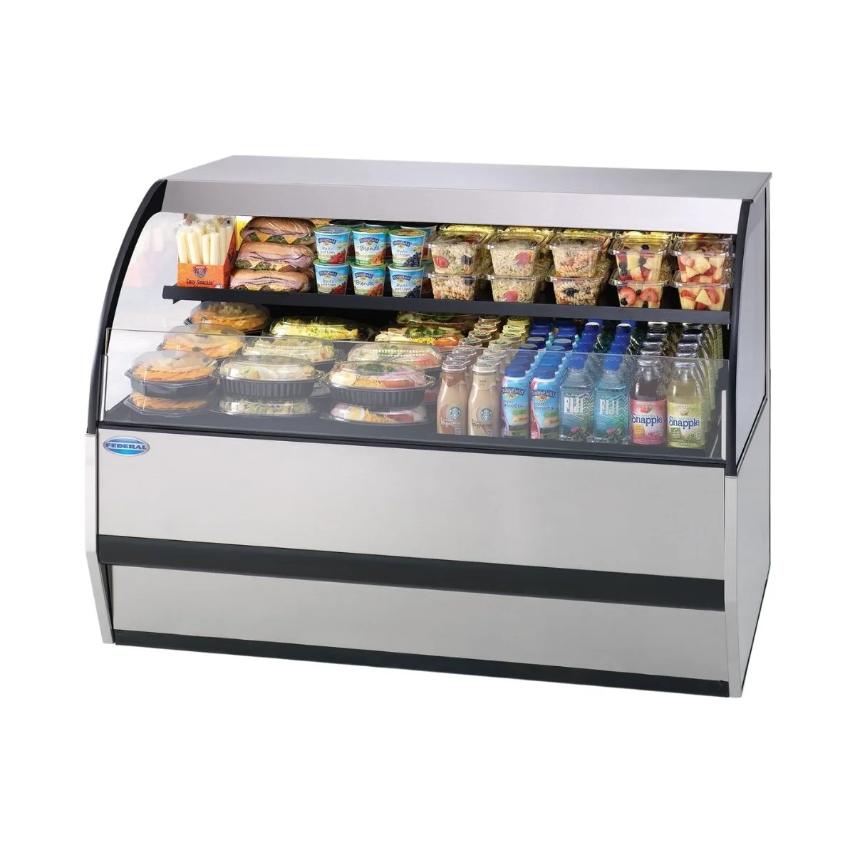 Federal Industries SSRVS5033 50" Versatile Service Top Over Refrigerated Self-Serve Counter Case