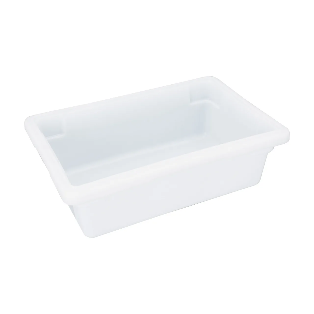 CAC China FS4H-6W Food Storage Box, 3.5‑Gallon, 18"L x 12"W x 6"H, Polypropylene, White, BPA‑Free