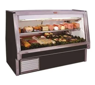 Howard-McCray SC-CDS34E-6-BE-LED 77" Flat Refrigerated Deli Display Case