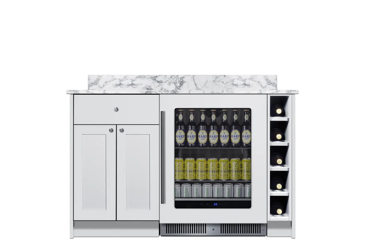 Summit MESAWH35 Turnkey Mesa Dry Bar, Midnight Navy Finish