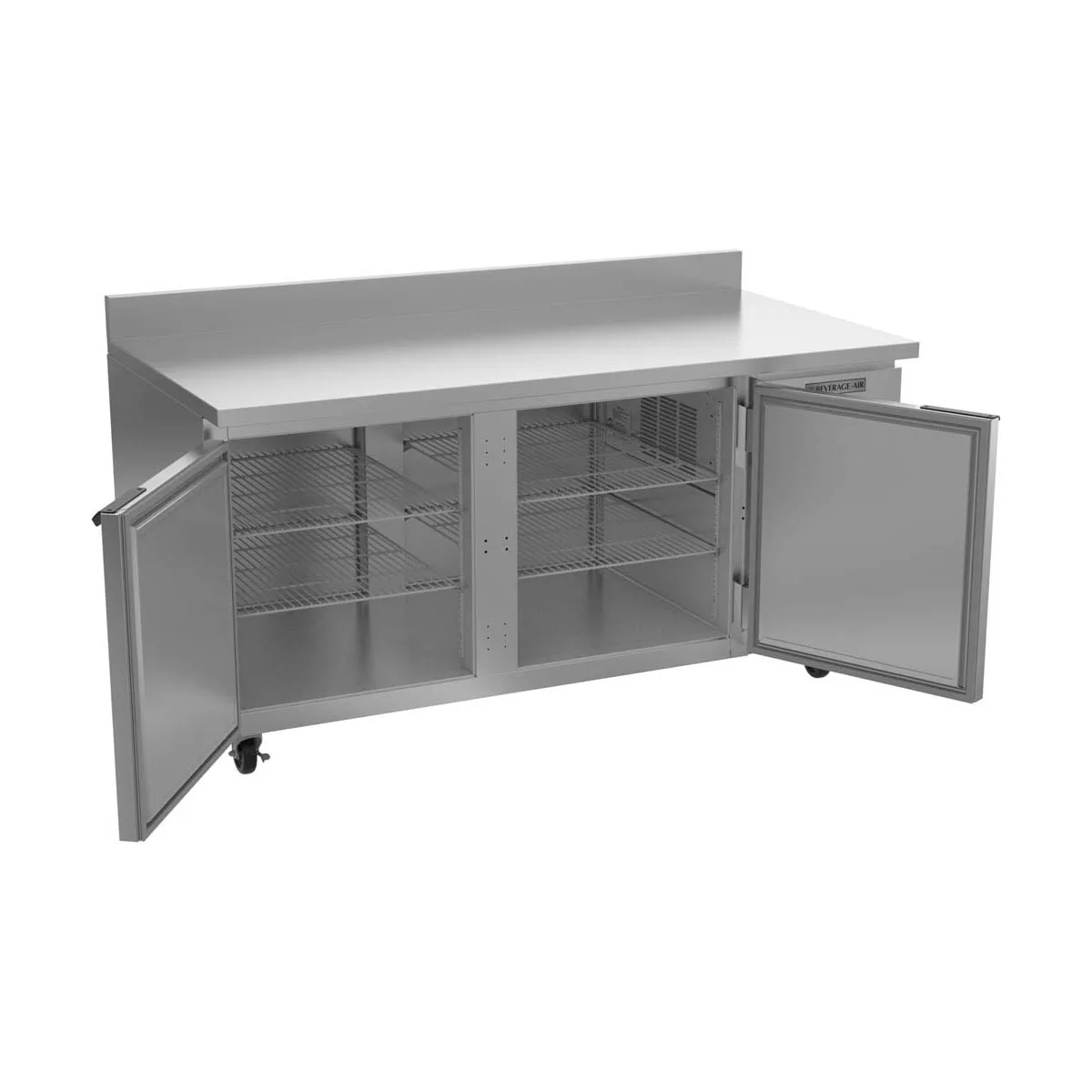 Beverage Air WTF67AHC 67" 2-Section Worktop Freezer w/ 2 Doors, 20 cu. ft.