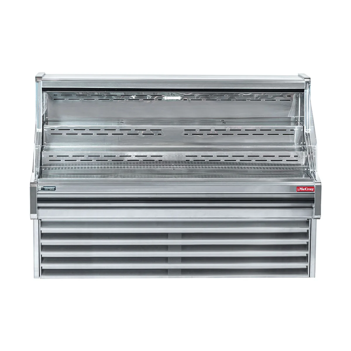 Howard-McCray SC-OS30E-5-S-LED 63" Horizontal Impluse Open Merchandiser, Stainless Steel, Self-Contained