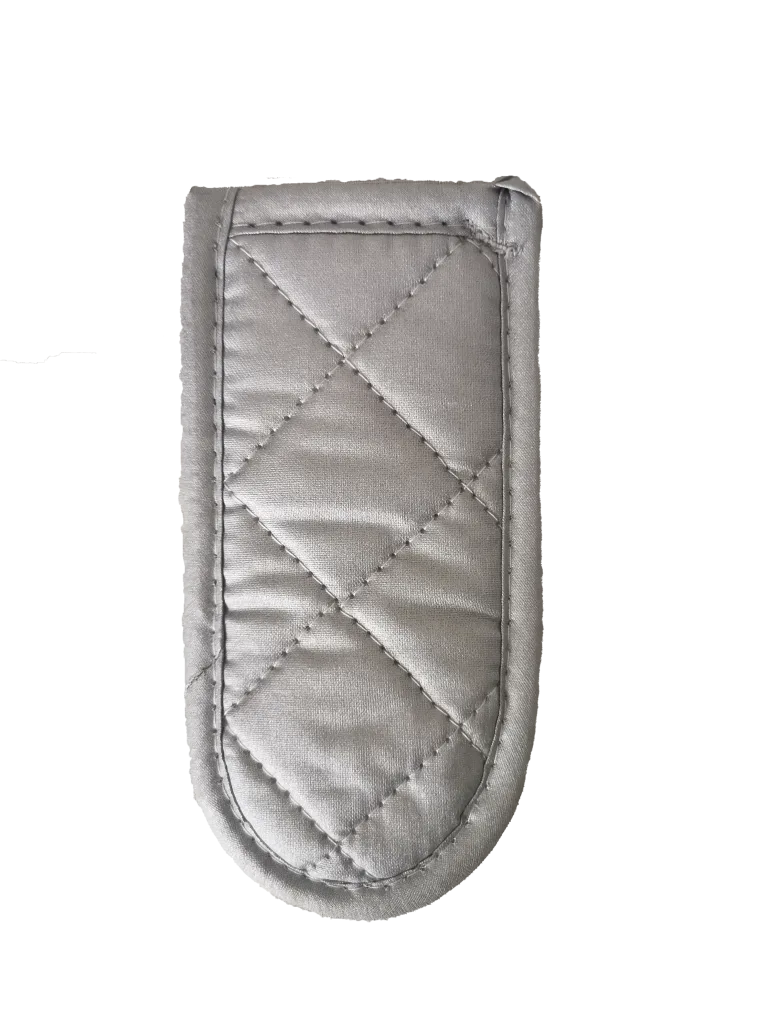 Omcan USA 81181 Pot & Pan Handle Cover, 6" Silver‑Coated Cotton Fabric, 12‑Pack