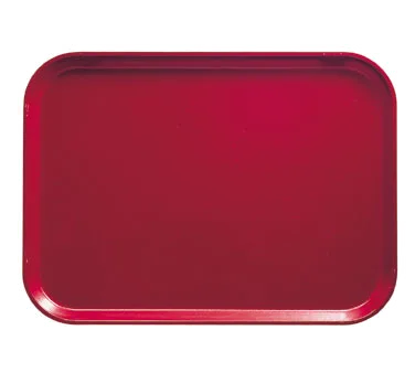 Cambro 1622221 Camtray Rectangular Tray, 16" x 22", Fiberglass, Ever Red, Dishwasher Safe