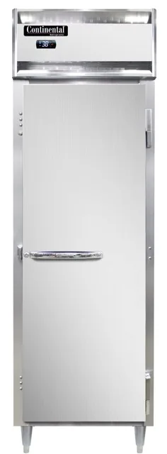 Continental Refrigerator D1RNSSPT-SD-GD 38" 2-Door Solid & Glass Pass-Thru Refrigerator, 21 cu. ft.