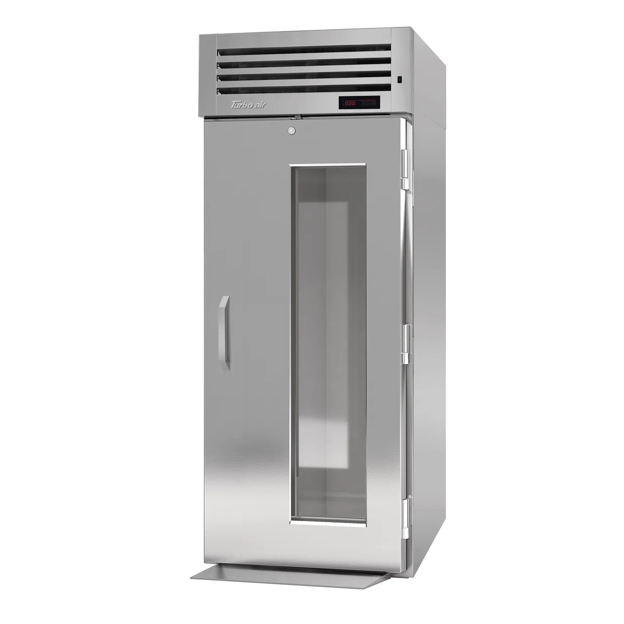 Turbo Air PRO-26H-G-RT(-L) 1-Section 2-Door Heated Holding Cabinet, Roll-Thru, 38 cu ft, Stainless Steel