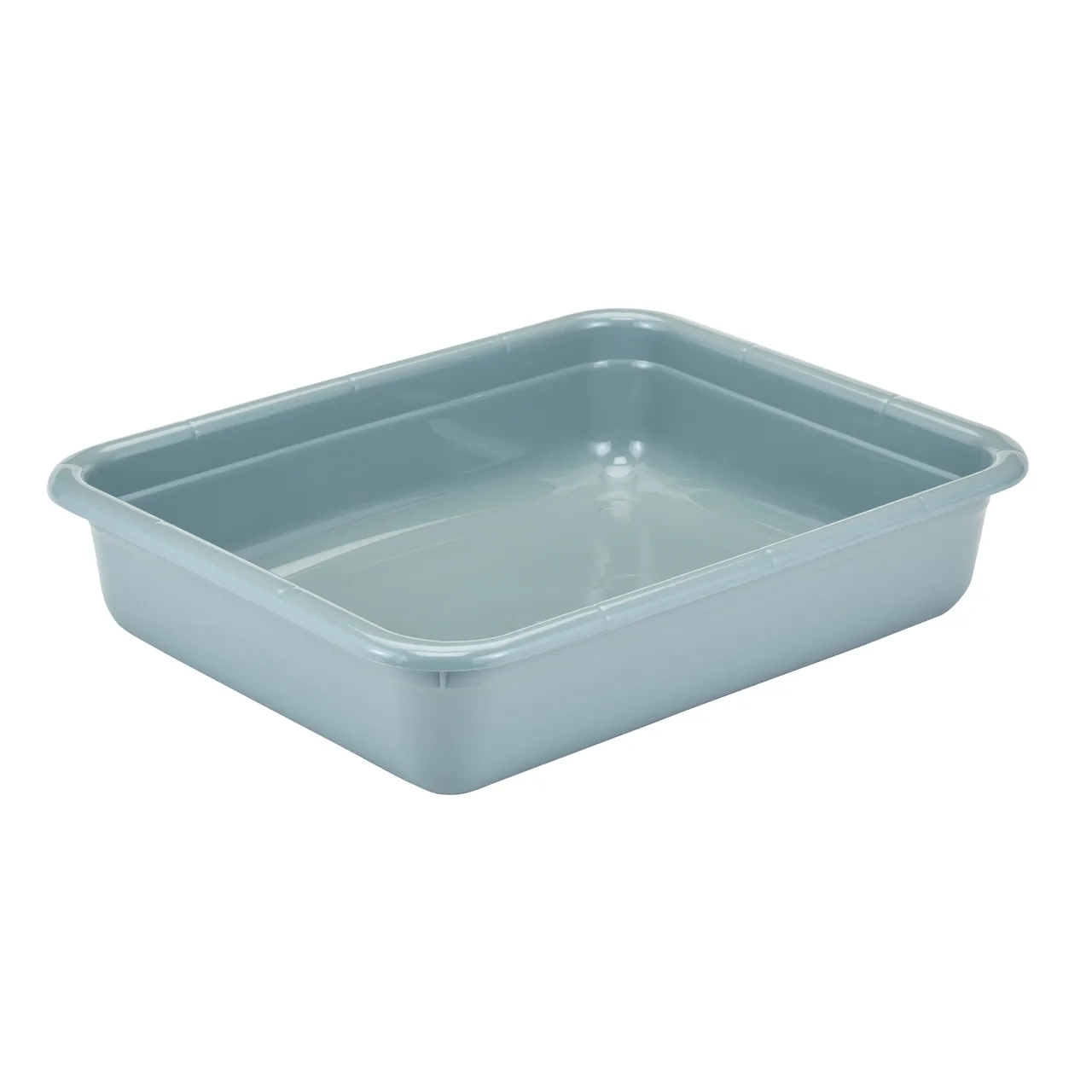 Cambro 1722CBP180 Cambox® 1-Compartment Bus Box, 16-7/8"L x 21-7/8"W x 4-3/4"H, Light Gray Hi-Gloss Plastic