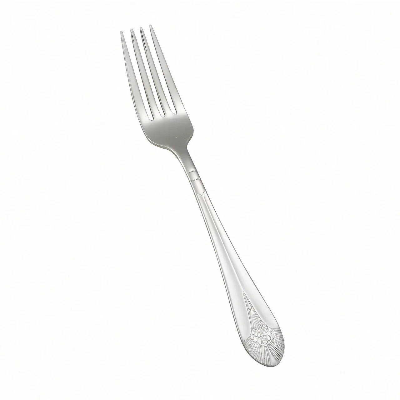 Winco 0031-11 Dinner Fork, 8" Peacock Mirror Finish, 18/8 Stainless Steel, 8" Length - 1 Dozen