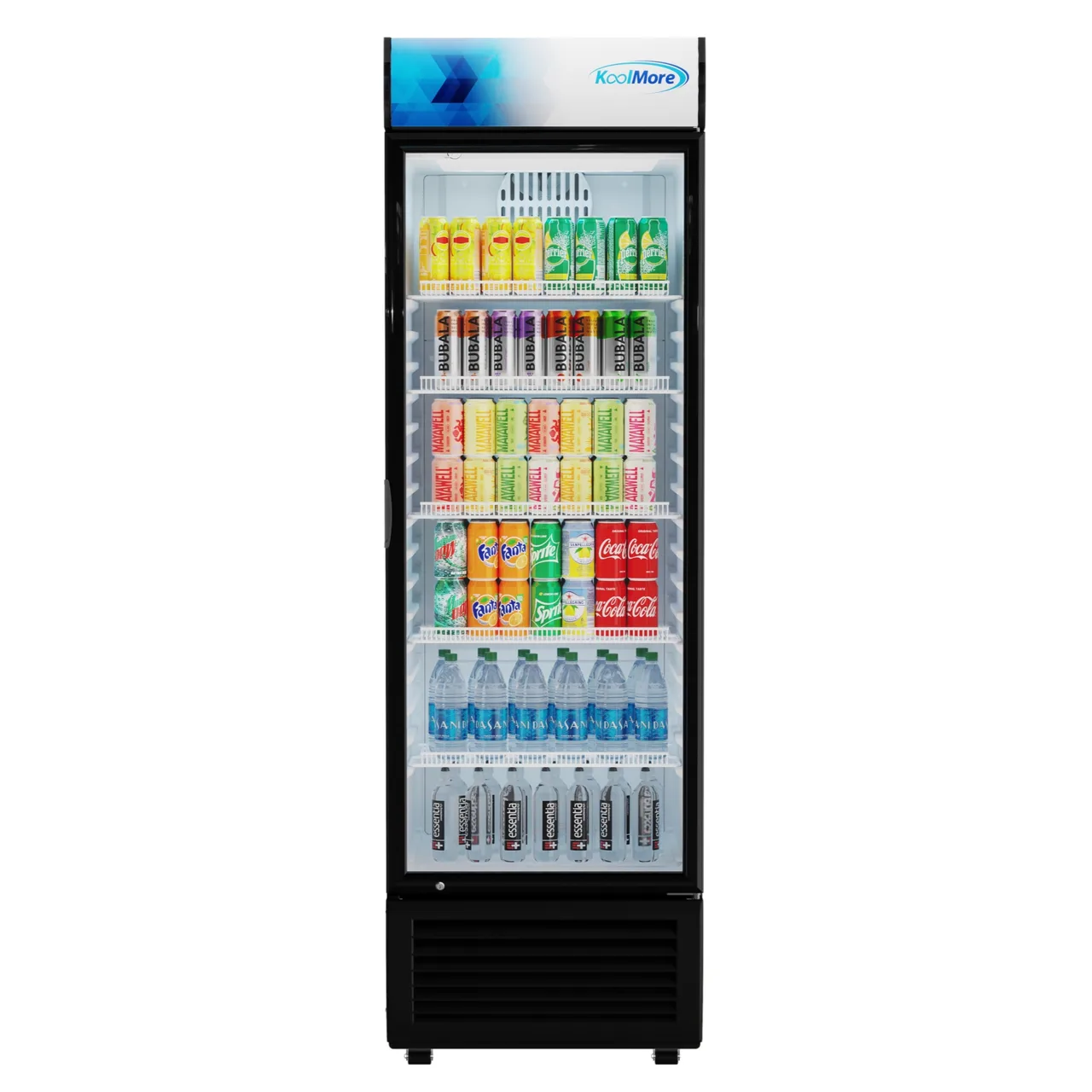Koolmore KM-MDR-1GD-15C 25" Merchandiser Refrigerator with Glass Door, 14.8 cu. ft.