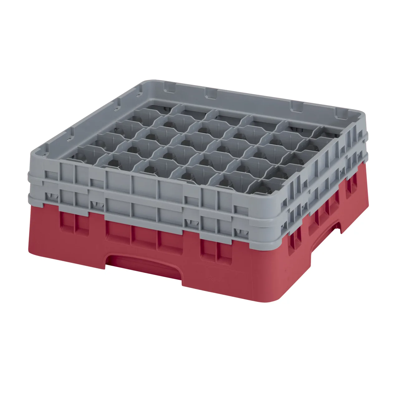 Cambro 36S434416 Camrack Glass Rack, Full Size, Cranberry Red, 19-3/4 x 19-3/4, 36 Compartments