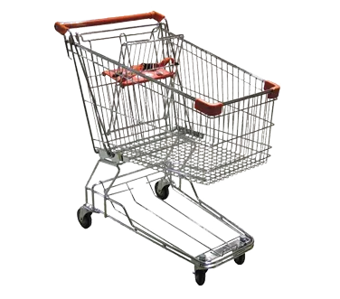 Omcan USA 18308 Shopping Cart, 33x20.5x36.5, 110 lb, Silver, Metal, Child Seat, Zinc/Chrome Finish