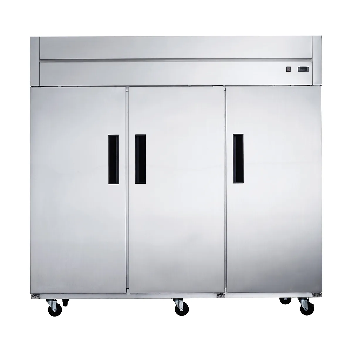 Dukers Appliance Co D83AR 82" 3-Solid Door Reach-In Refrigerator, Top Mount, 64.80 cu. ft.
