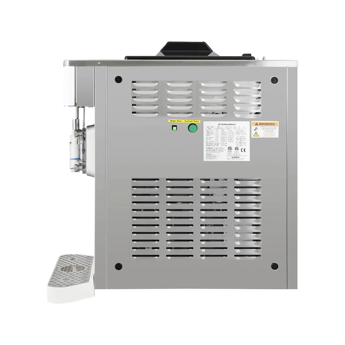 Spaceman 6690-C Cylinder Type Frozen Beverage Machine, Air Cooled w/26qt. Hopper - 3hp - Single