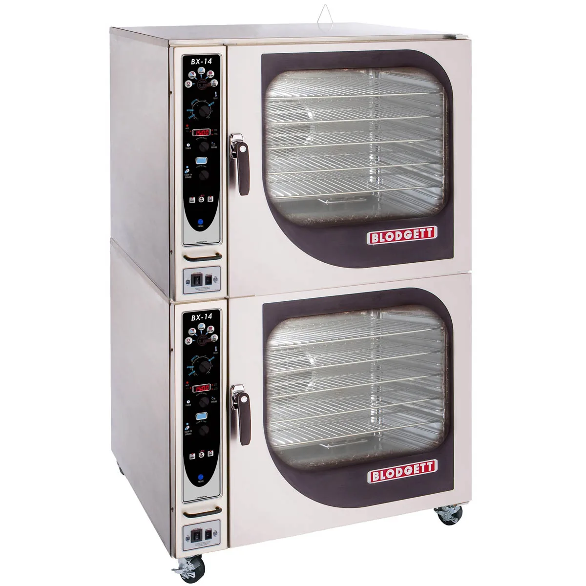 Blodgett BX-14G DBL Full Size Double Stacked 14 Pan Gas Combi Oven w/ Manual Controls, Boilerless, 130.000 BTU
