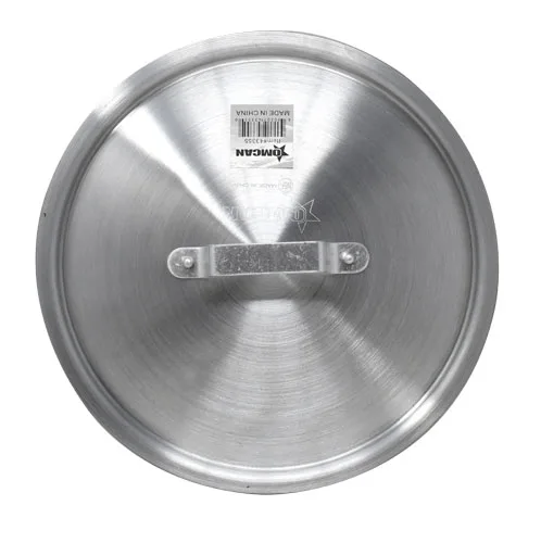 Omcan USA 43355 Aluminum Cookware Cover, 7-Qt Lid for Pots & Pans, Commercial Construction