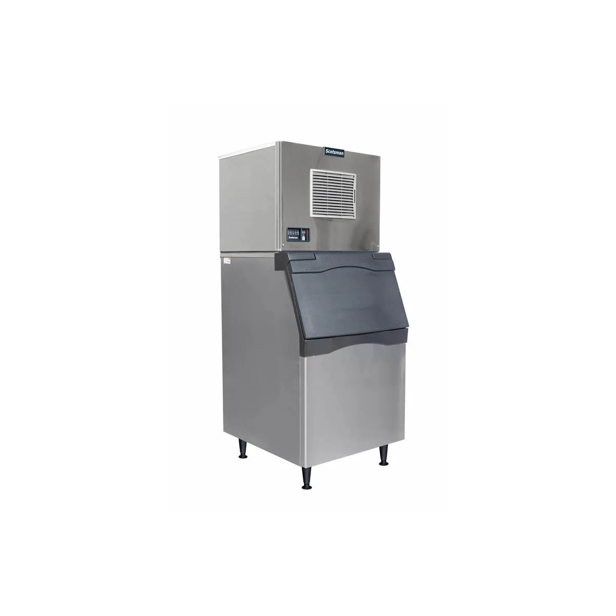 Scotsman MC0630SAX-32/B530S Air Cooled Half Cube 640 lb Ice Machine with Bin, 536 lb Stainless