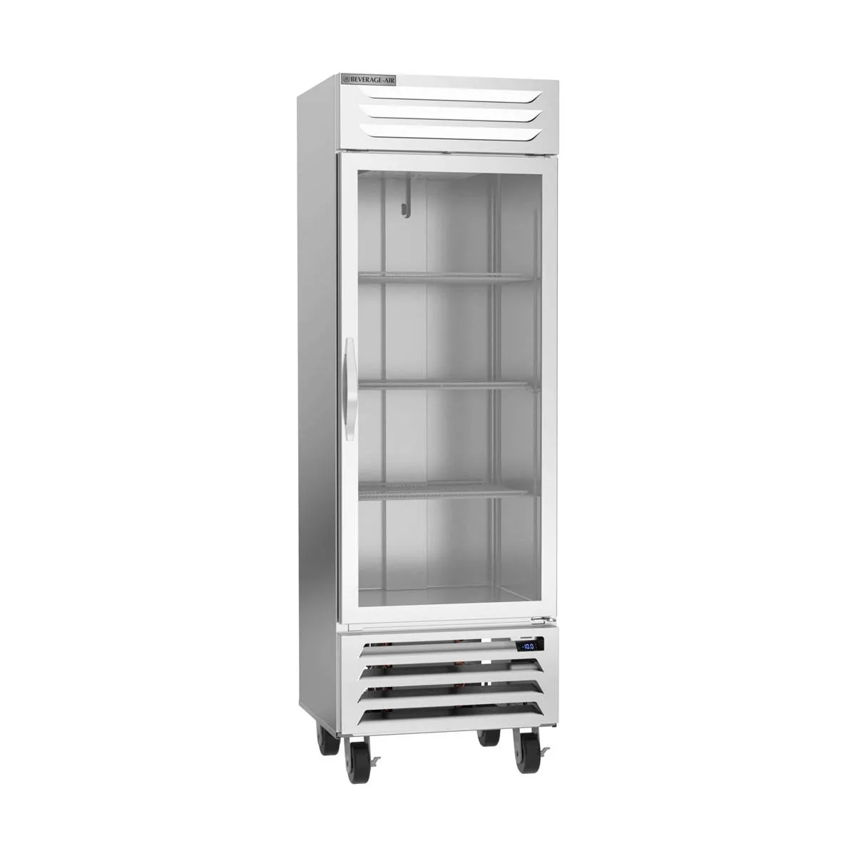 Beverage Air FB19HC-1G 27" One Section Reach-In Freezer w/ Glass Door, Bottom Mount, 18 cu. ft.