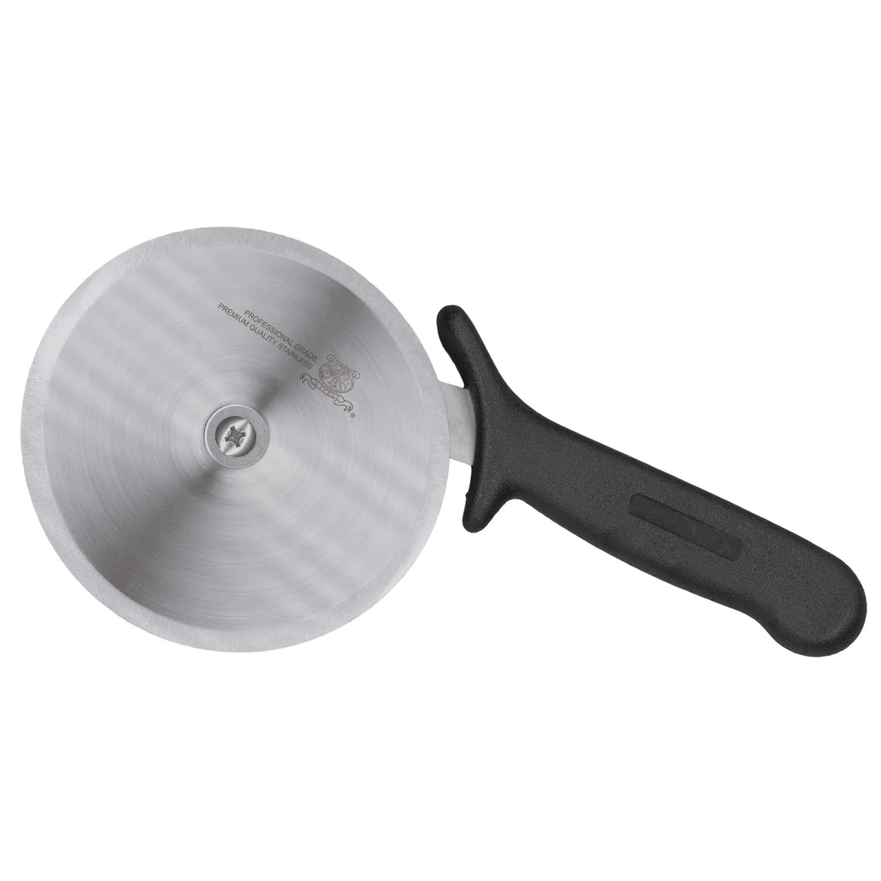 Omcan USA 12806 Pizza Cutter – 4" R‑Style Wheel, Black Plastic Handle, Cutlery For Kitchens