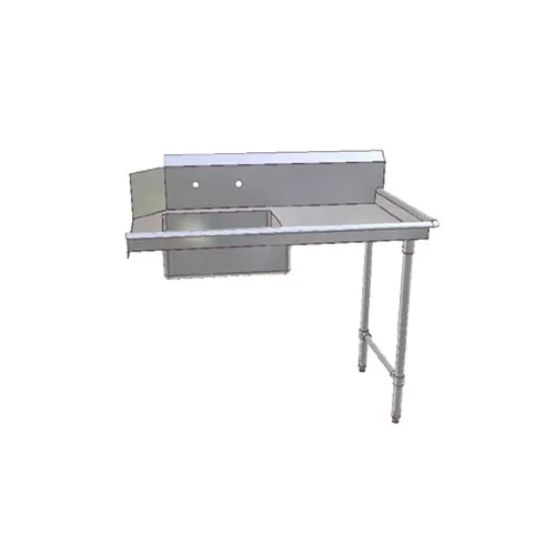 John Boos JDTS-20-26R-X 26" Straight Soiled Dishtable w/ Right Table, Pre-Rinse Sink, 10" Backsplash