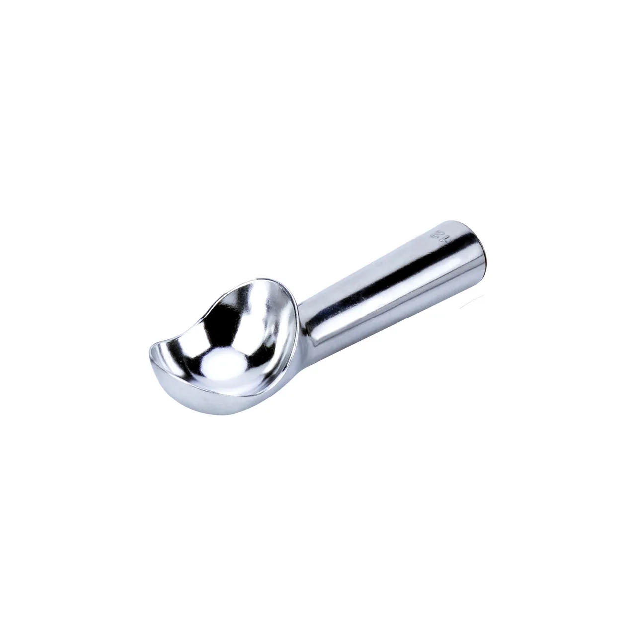 CAC China AICS-12 Ice Cream Dipper, 3-4oz, #12, Heat Conductive Handle, Aluminum, Silver