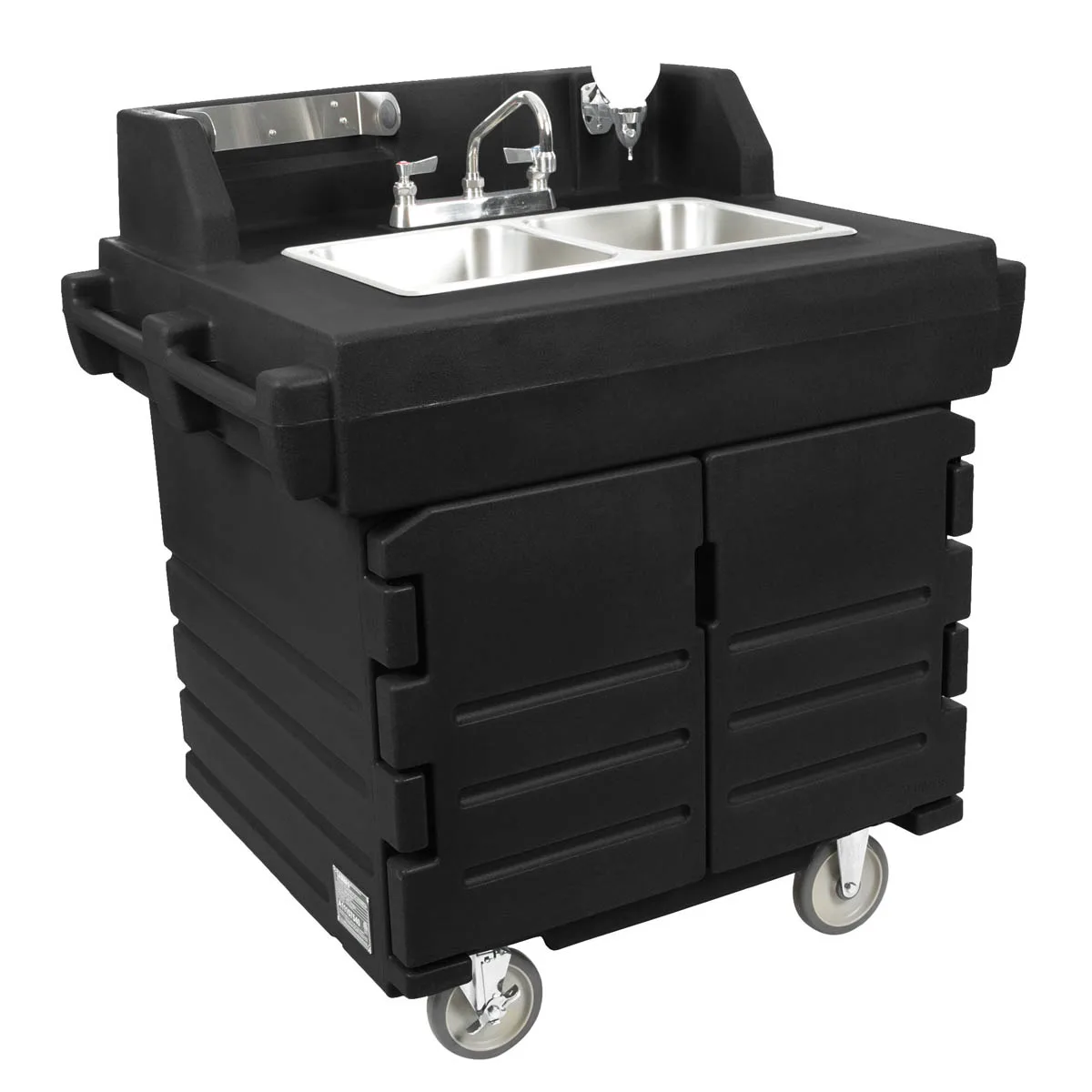 Cambro KSC402426 Camkiosk® Hand Sink Cart, with 2 Compartment Sink