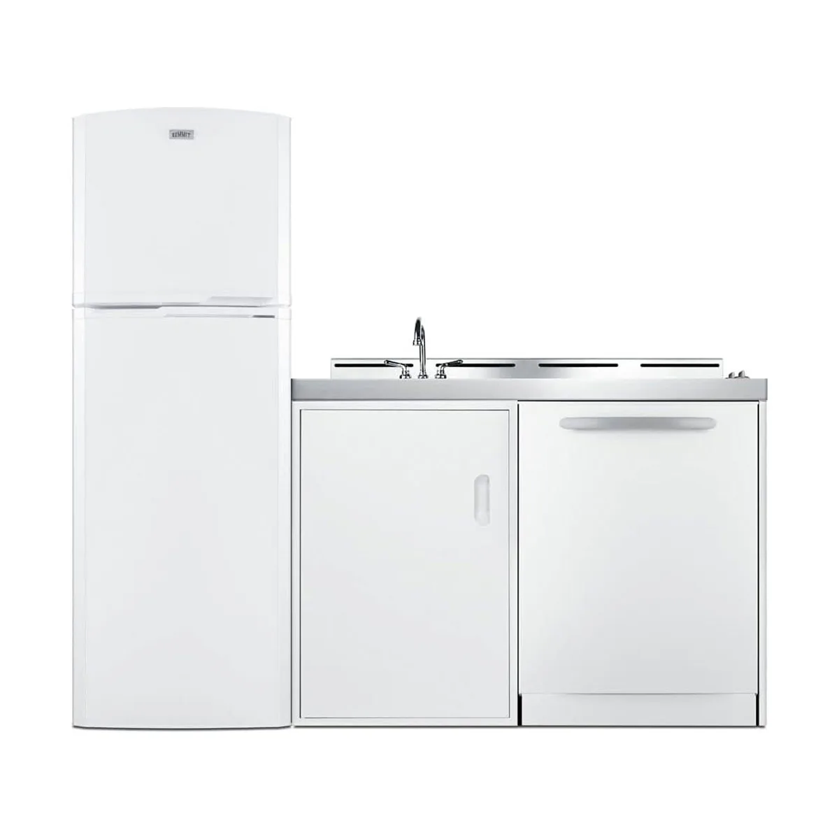 Summit ACKDW72 All-In-One Combination Kitchenette with Dishwasher, 72" W Overall