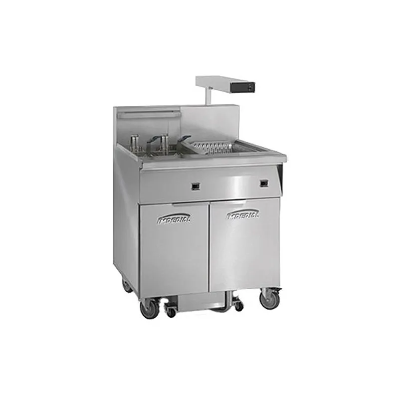 Imperial IFSCB175ET Full Pot Floor Model Electric Fryer w/ 75-lb., Thermostatic Controls, Built-In Filtration