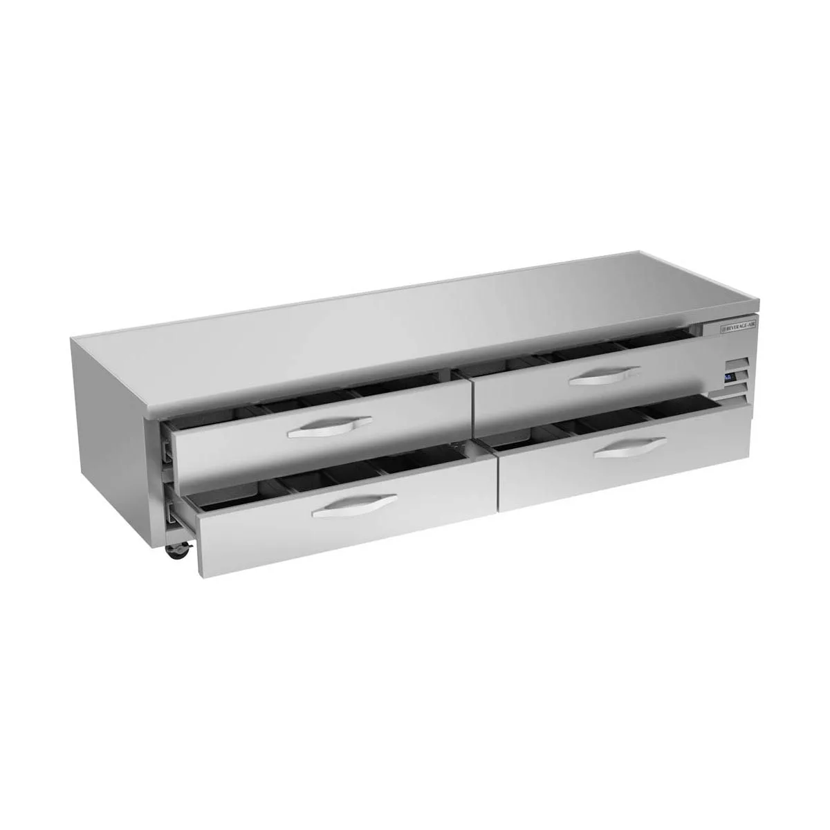 Beverage Air WTRCS96HC 96" 4 Drawers Refrigerated Chef Base w/ Marine Edge, 20.5 cu. ft.
