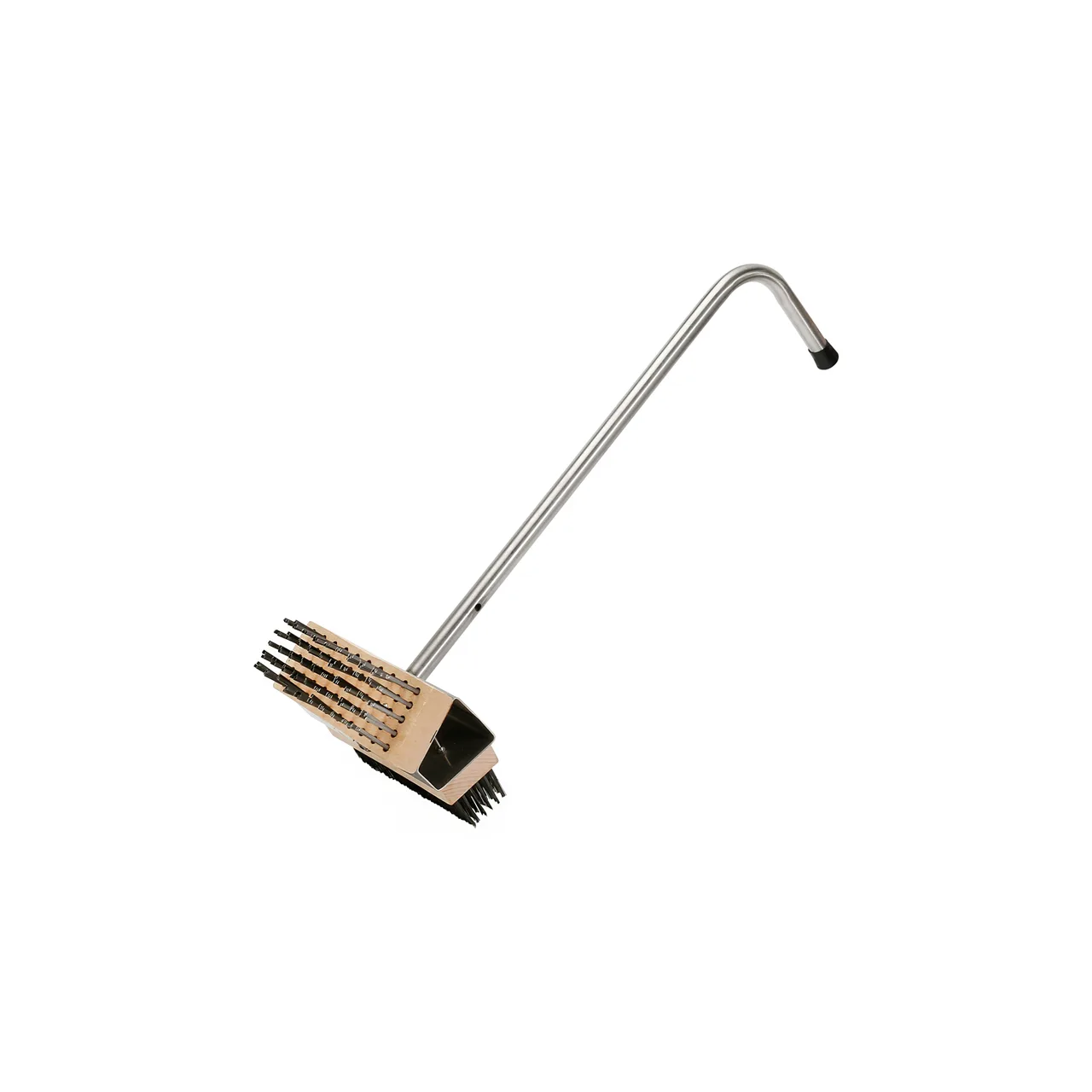 CAC China B2BG-28D Broiler Grill Brush, 28" Stainless Steel Handle, Double-Sided Head