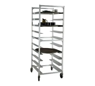 Carter-Hoffmann O1610 10 Pan Aluminum Mobile Sheet Pan Rack w/ 6" Bottom Load Slides