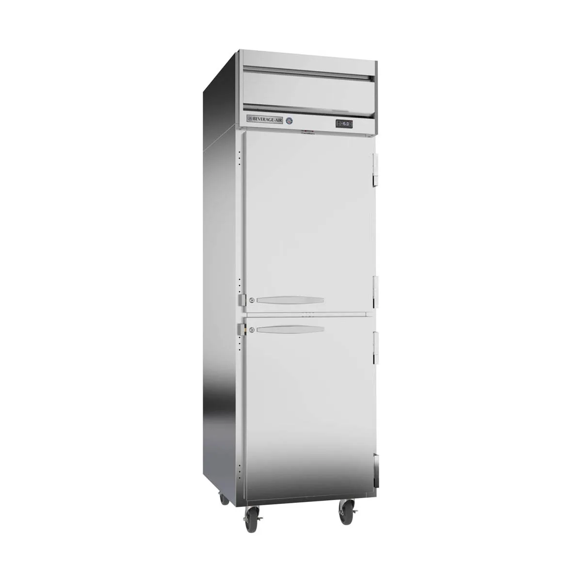 Beverage Air HFPS1HC-1HS 26" 1-Section Reach-In Freezer, 2 Half Solid Doors, Top Mounted, 21 cu. ft., Stainless Steel