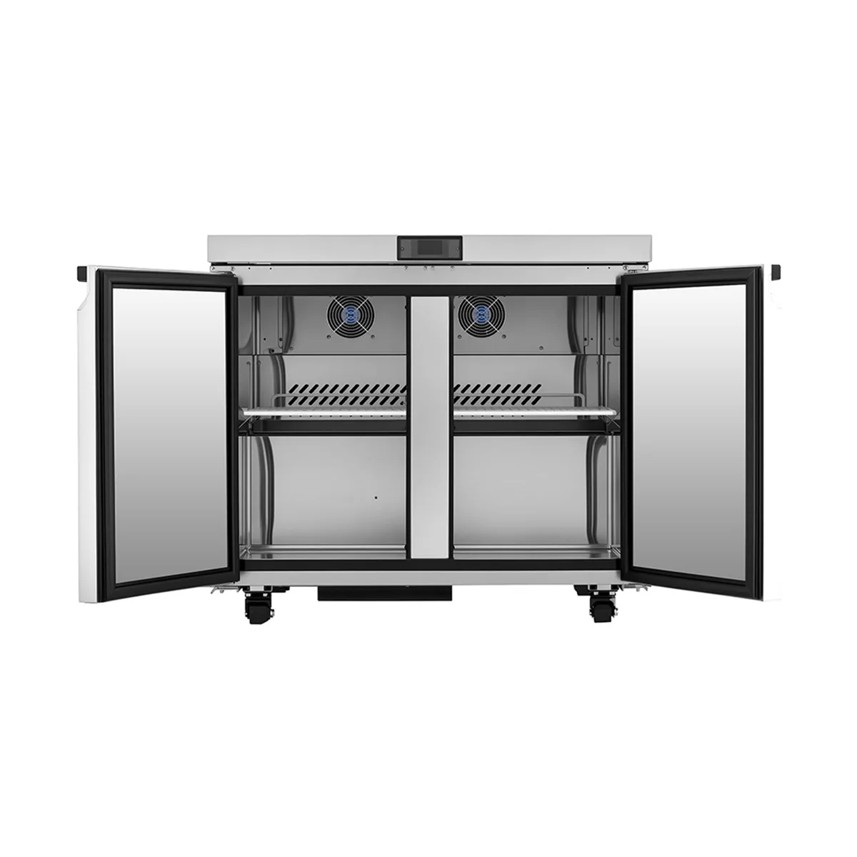 Atosa USA AUR36SD 36" Two Solid Door Undercounter Refrigerator, Stainless Steel, 8.6 cu. ft