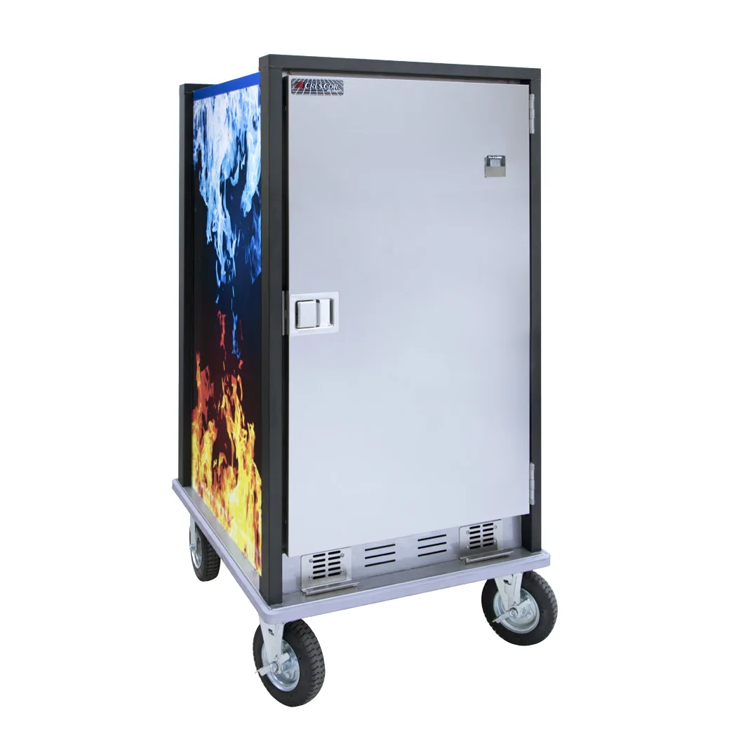 Cres Cor HC2UA11 Fire-N-IceCube™ Insulated Mobile Hot & Cold Cabinet w/ 11 Pan Capacity, Canned Fuel