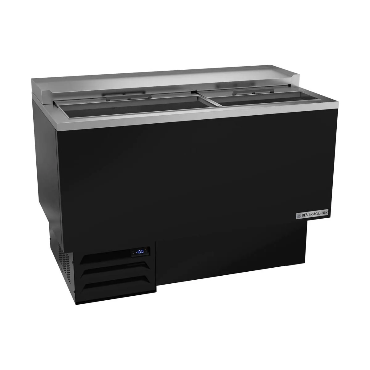 Beverage Air GF48HC-B 48" Black Glass & Plate Chiller, 9.65 cu. ft.