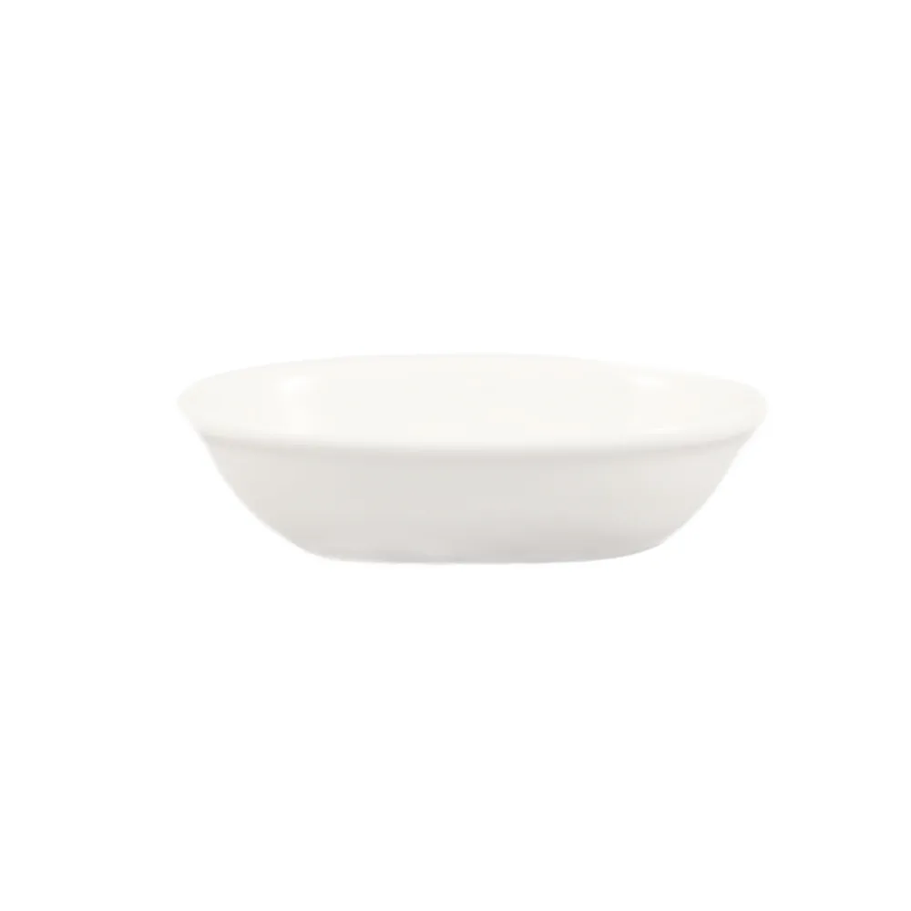 CAC China BKW-4 - Oval Baking Dish 5‑1/2" L x 4" W, 5 oz Bone White, Oven Microwave Safe - 1 Dozen
