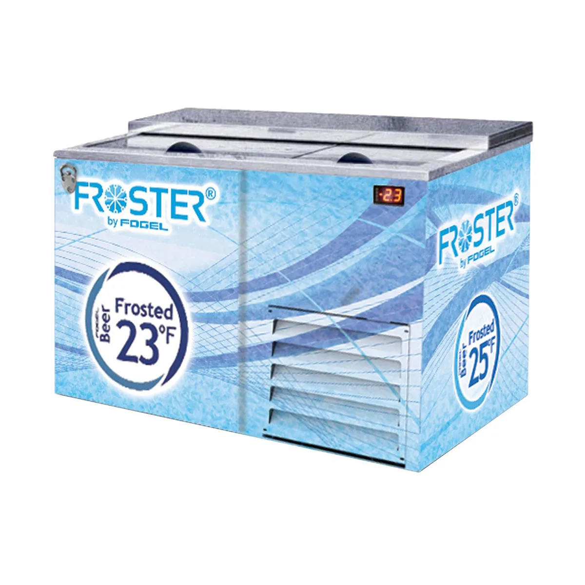 Fogel USA FROSTER-B-50-HC 51" Horizontal Beer Froster w/ 2 Solid Sliding Doors, 15 cu. ft.