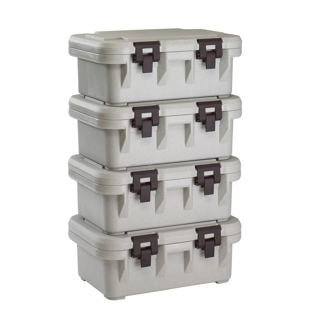 Cambro UPCS160480 S-Series Ultra Pan Carriers® Top Loading 6" Deep Insulated Food Pan Carrier - Speckled Gray