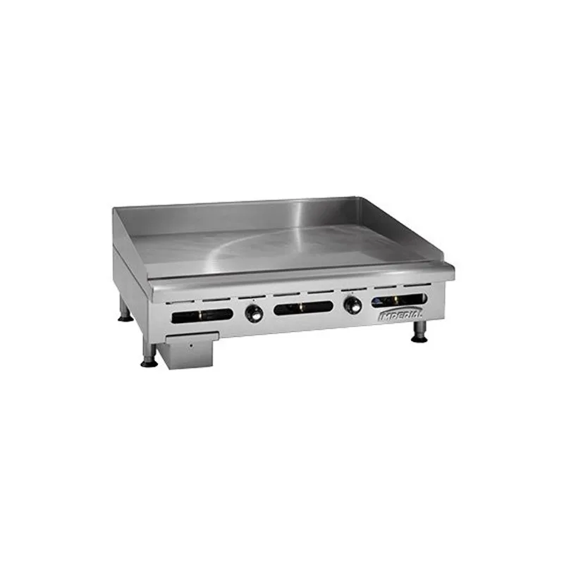 Imperial ITG-48 48" Countertop Thermostatic Gas Griddle, 1" Steel Plate, 120.000 BTU