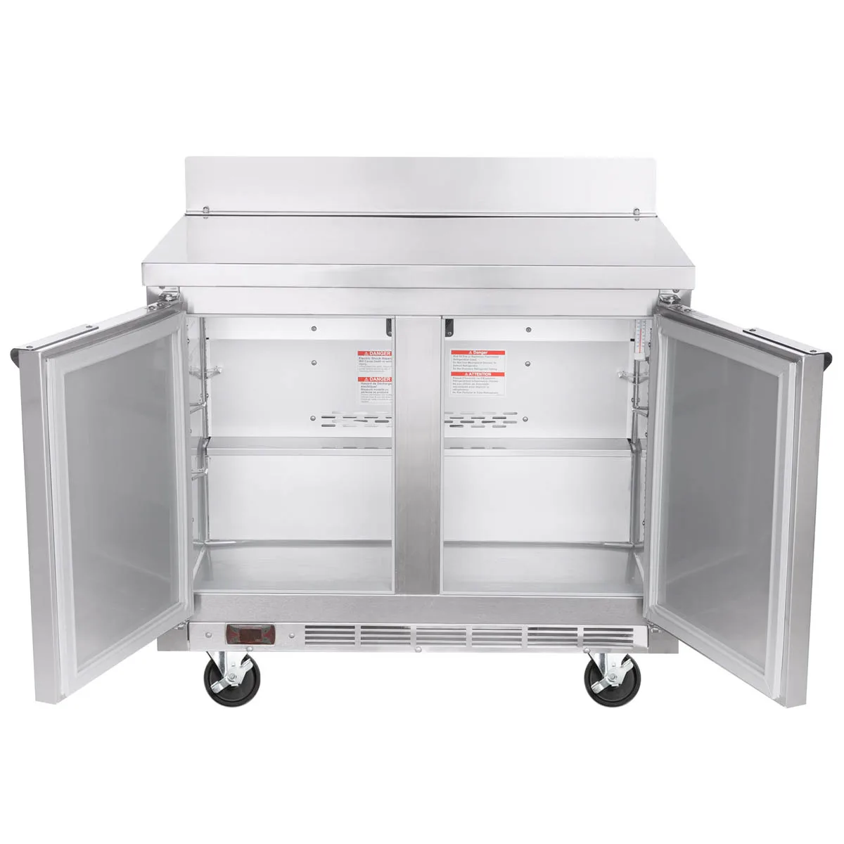 Beverage Air WTR34HC 34" 2-Section Worktop Refrigerator w/ 2 Doors, 6 cu. ft.