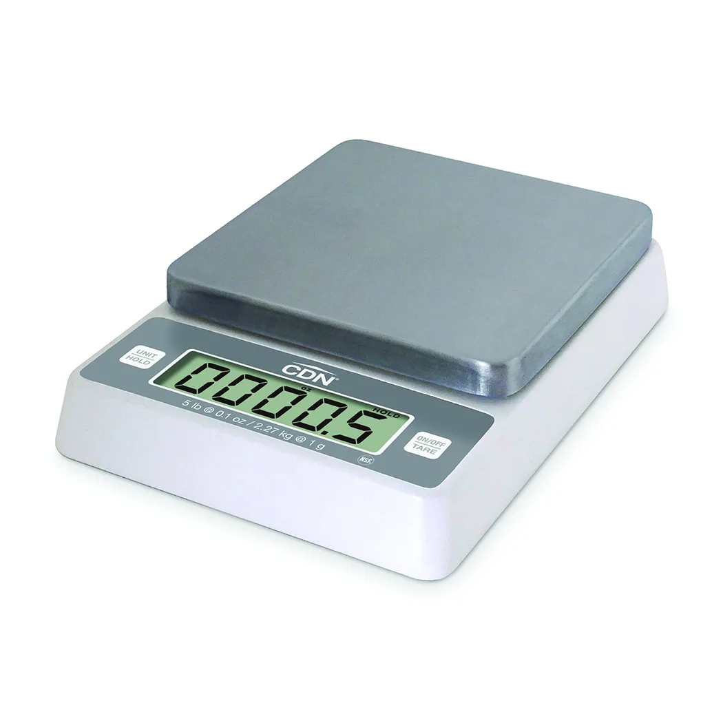 CDN SD0502 Digital Portion Control Scale, 7-7/8"W X 5-7/8"D X 1-3/4"H