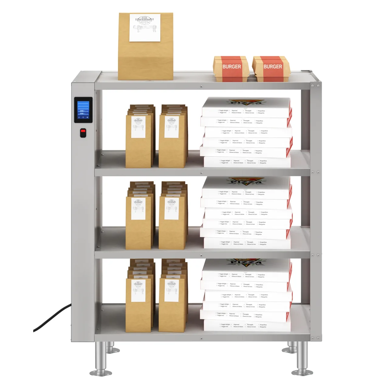 Koolmore KM-WSC-T4 Koolmore Commercial Take Out Warmer Cabinet, (4) Shelves