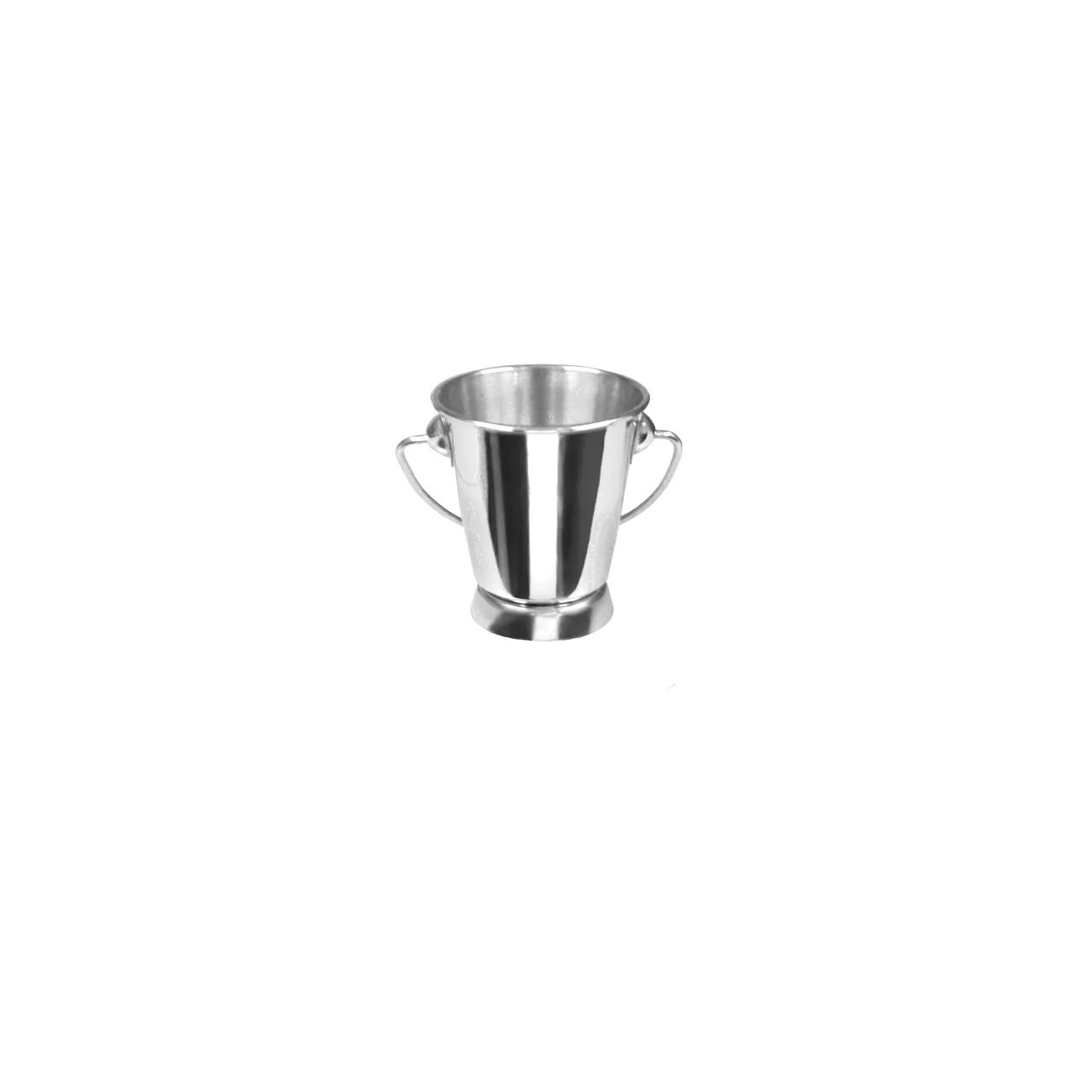 CAC China SMPL-3S Serving Pail, Mini Stainless Steel Bowl, 3" Dia x 3-1/8" H, Finish with Handle