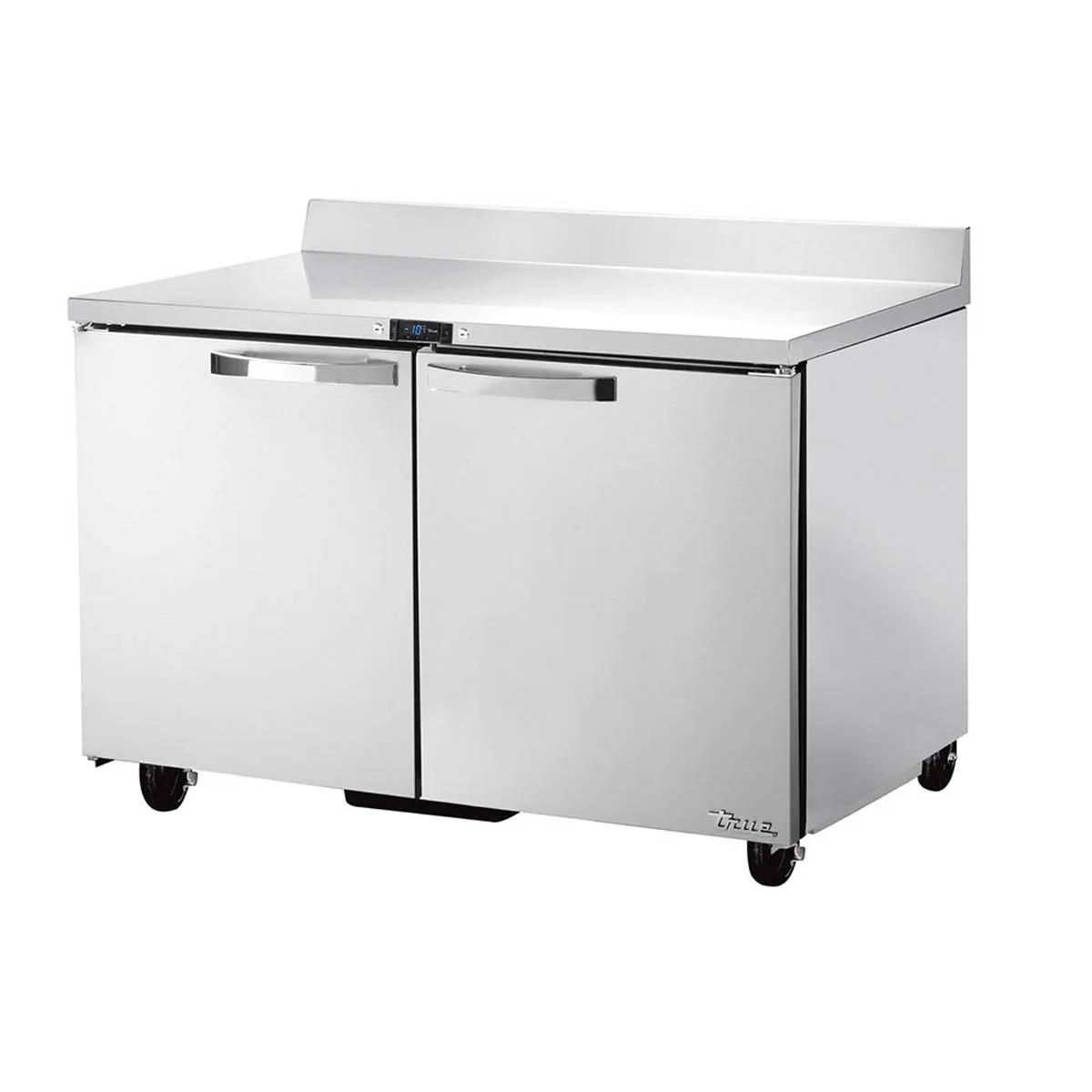 True TWT-48F-HC~SPEC3 48" 2-Section WorkTop Freezer w/ 2 Solid Doors, All Stainless Steel