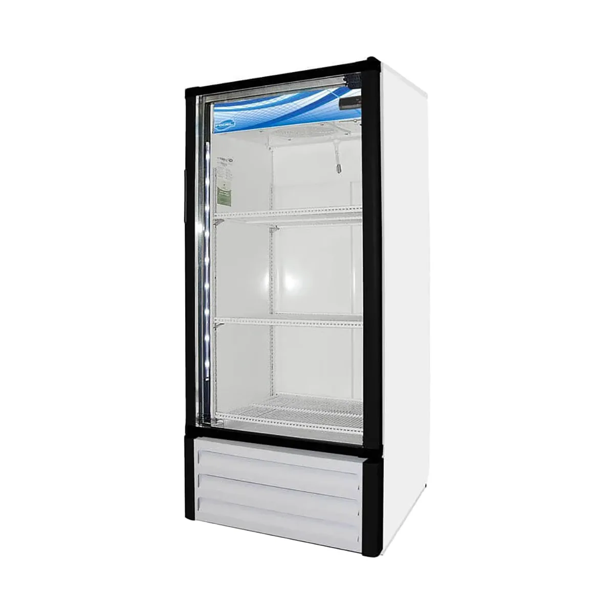 Howard-McCray VR-10-HC-US 25" One Section Glass Door Merchandiser Refrigerator in White, 10 cu. ft.