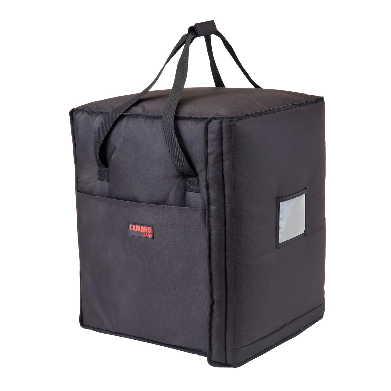 Cambro GBP1018110 GoBag Pizza Delivery Bag, 19"x19"x23", 10 Pizza Capacity, Nylon Exterior, Black, Insulated with Sewn-in Straps
