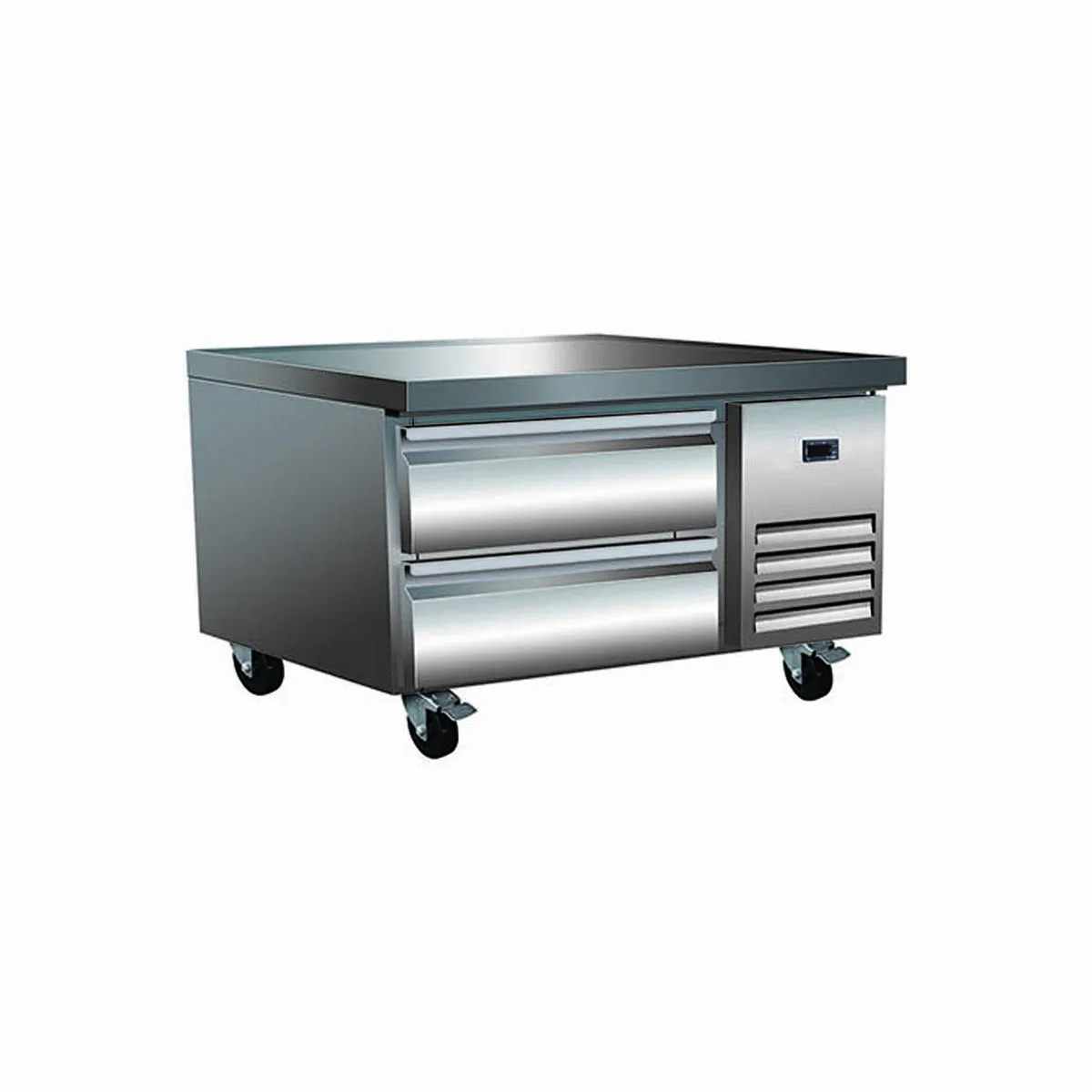 Serv-Ware CB36-HC 38" 2 Drawers Refrigerated Chef Base, Self-Contained Side Mounted