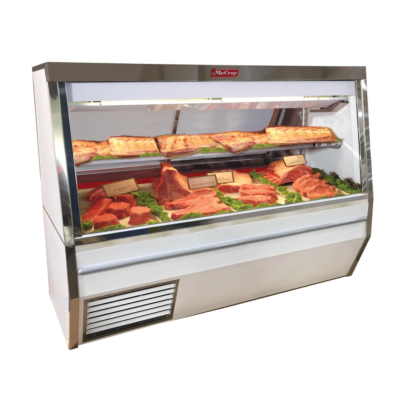 Howard-McCray R-CMS34N-4-S-LED 48" Double Duty Flat Refrigerated Meat Display Case, Remote