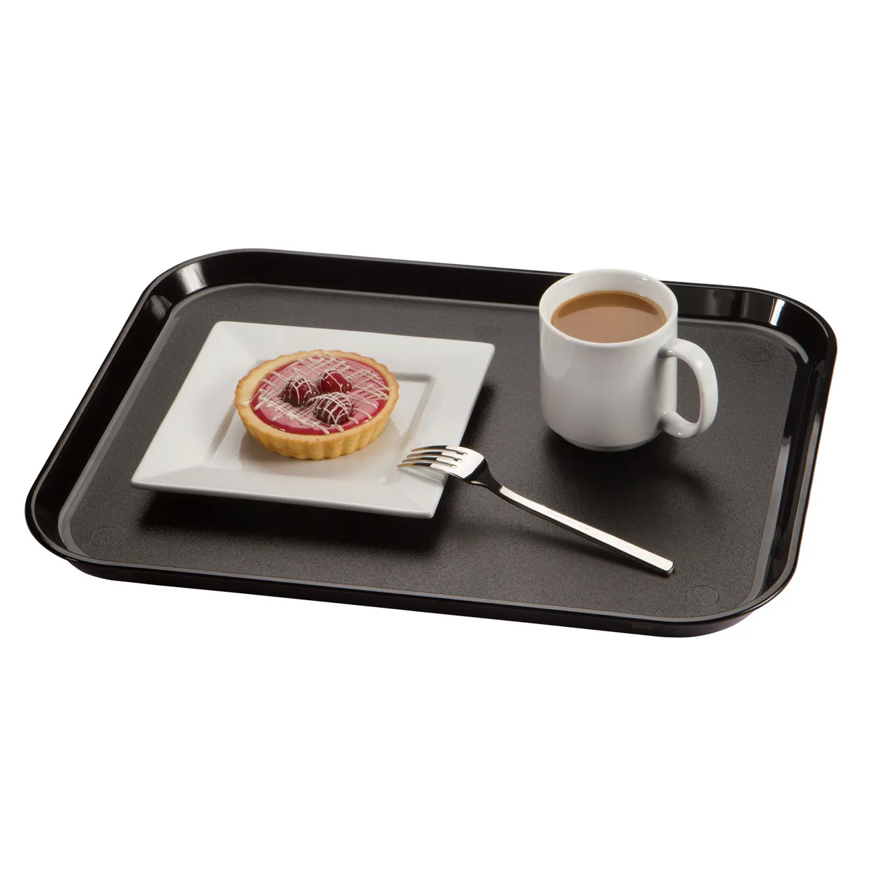 Cambro 1520CWNS110 Rectangular Tray, 15" x 20", Black Polycarbonate, NSF, Dri‑Stak, Dishwasher Safe