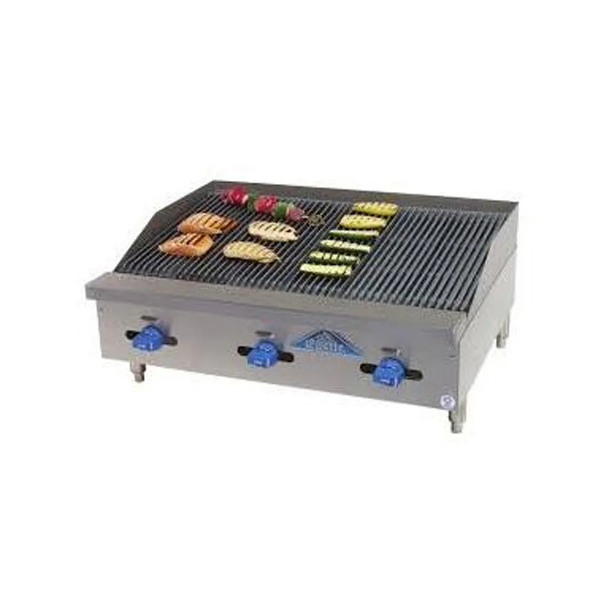 Comstock-Castle 3224RB 24" Countertop Gas Radiant Charbroiler w/ (3) Burners, 60.000 BTU